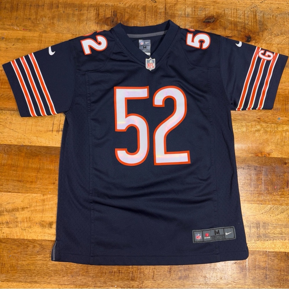 Chicago Bears Jersey Nike On-Field Home Size Youth Medium Khalil Mack #52 Blue